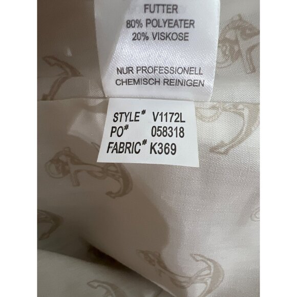 British Khaki Authentic Vintage Women's M Creme Blazer - Picture 7 of 10